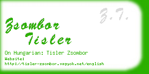 zsombor tisler business card